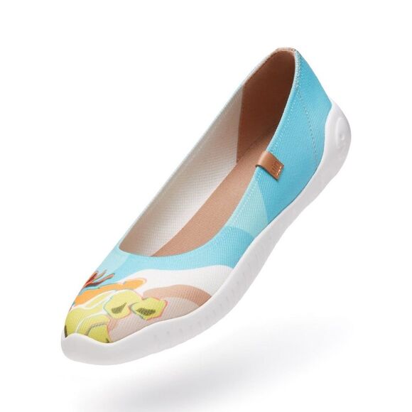 UIN Edgar Degas V1 Menorca Ballet Dancers Slip on Knit Ballet Flats size 8 - Picture 4 of 15